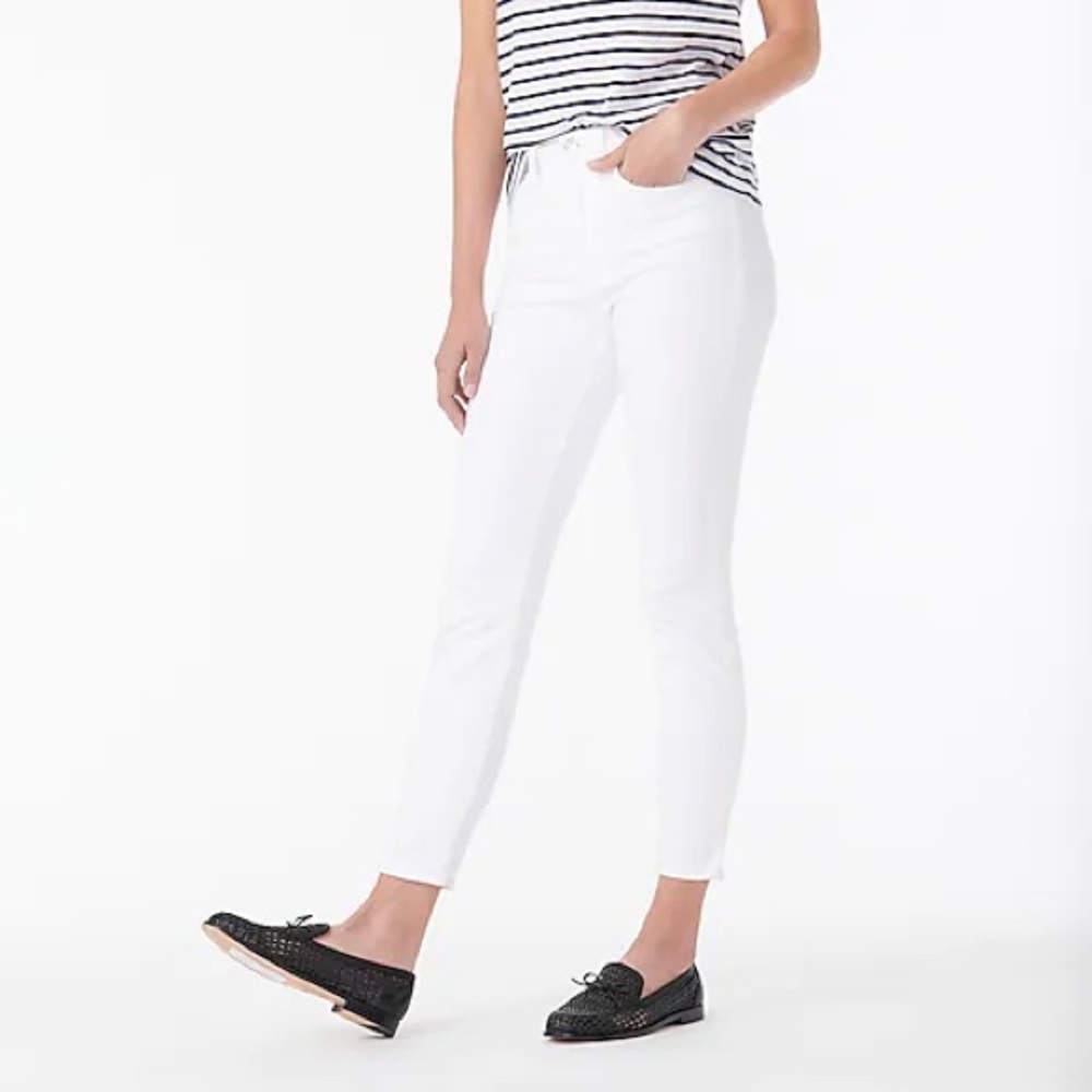 J-Crew Stretchy White Jeans